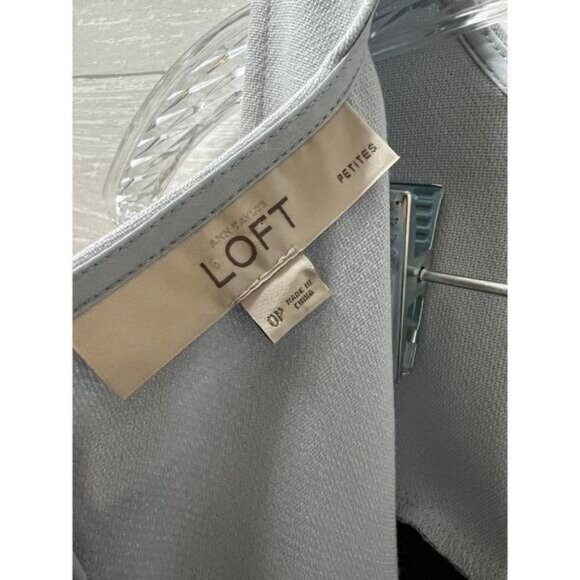 LOFT Striped‎ Pleated Dress Petite Size 0 NWOT - Picture 4 of 4